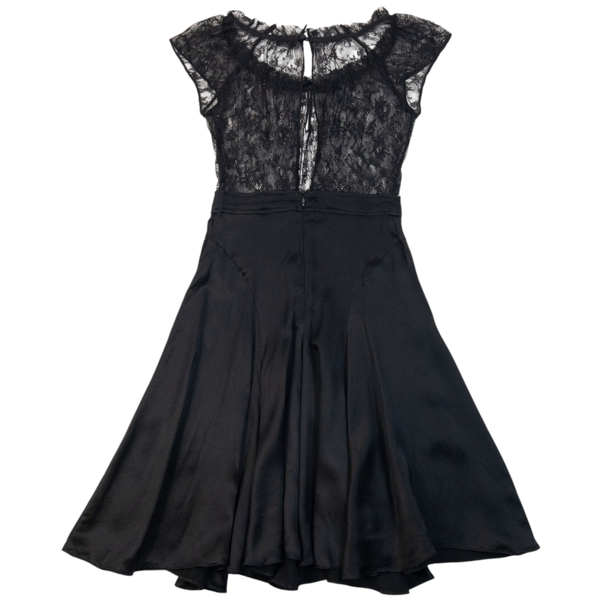 Vintage 2000s Dolce & Gabbana Lace Top Silk Dress Womens Size S