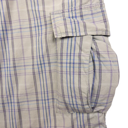 Vintage Stussy Checkered Cargo Shorts Size W34
