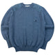 Vintage 90s Burberry Suede Patch Wool Jumper Size M