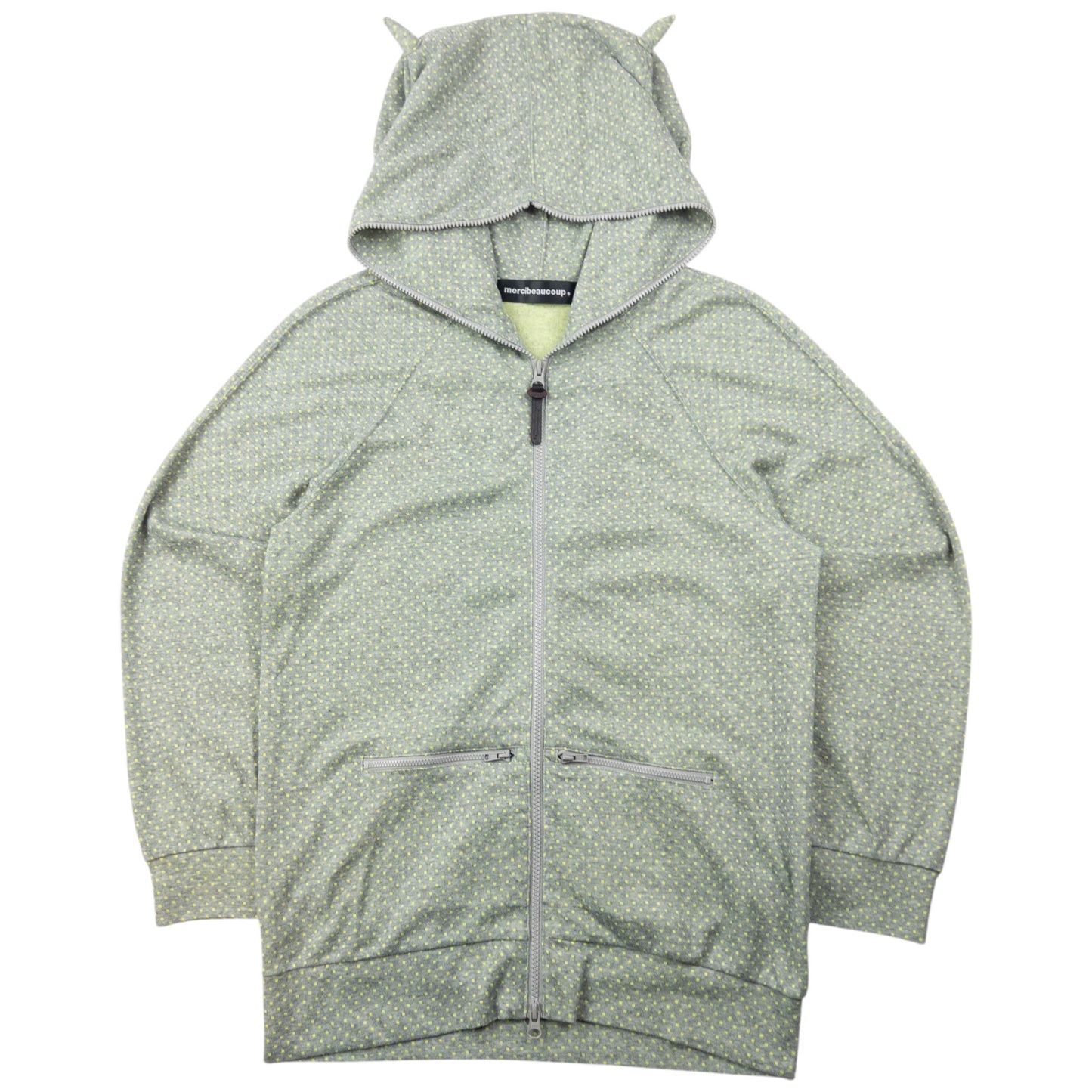 Vintage 2000s Mercibeaucoup By Issey Miyake Polka Dot Full Zip Hoodie Size M