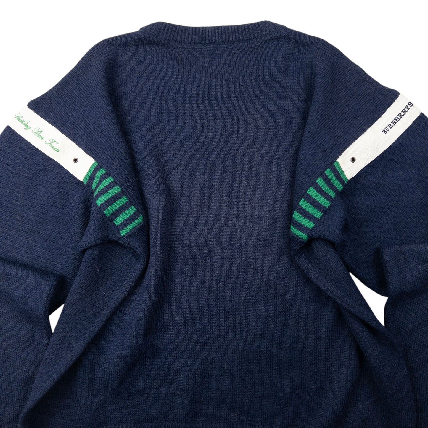 Vintage 90s Burberry Sailing Race Team Jumper Size M