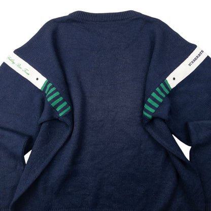 Vintage 90s Burberry Sailing Race Team Jumper Size M