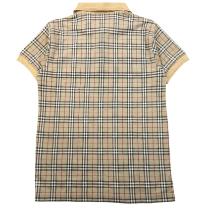 Vintage 90s Burberry Nova Check Polo Shirt Womens Size M
