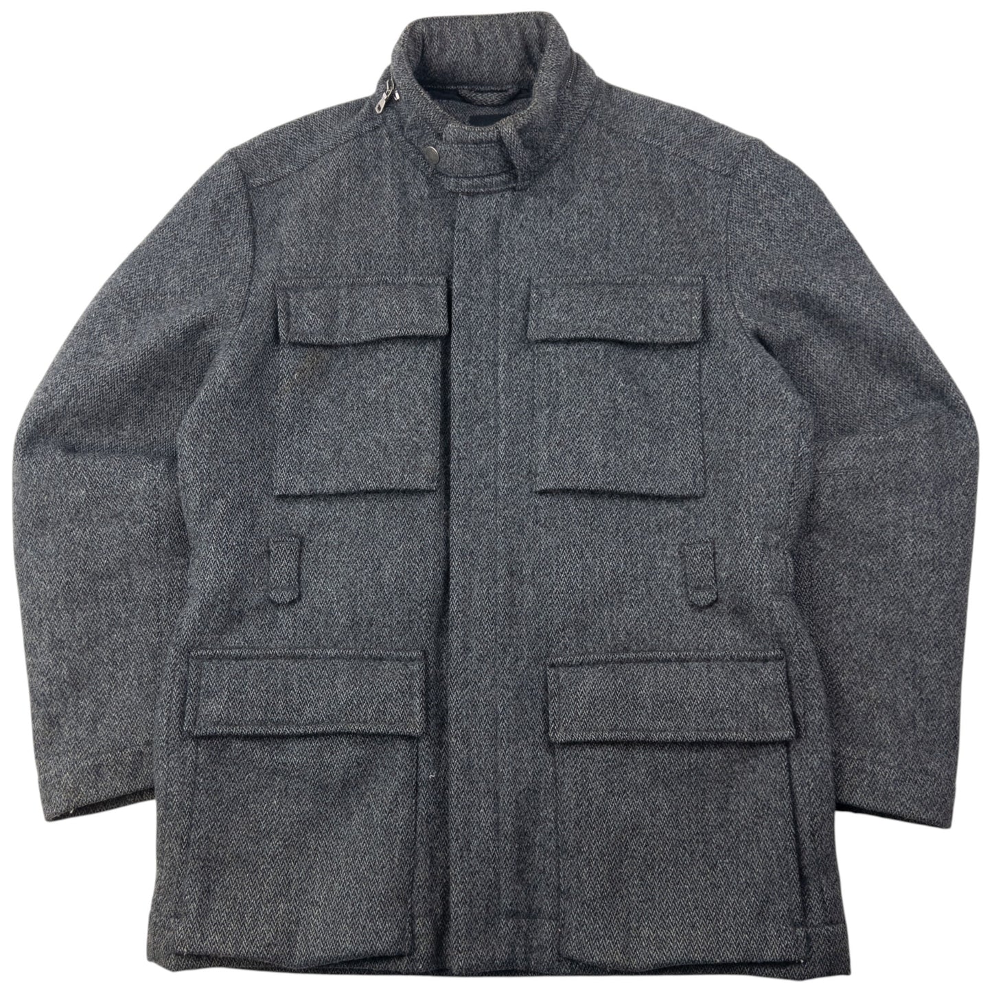 Vintage 2000s Hugo Boss Multi Pocket Wool Jacket Size M