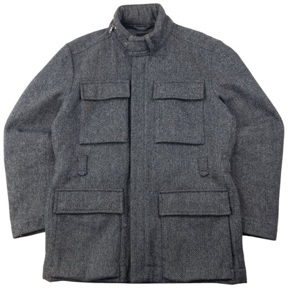 Vintage 2000s Hugo Boss Multi Pocket Wool Jacket Size M
