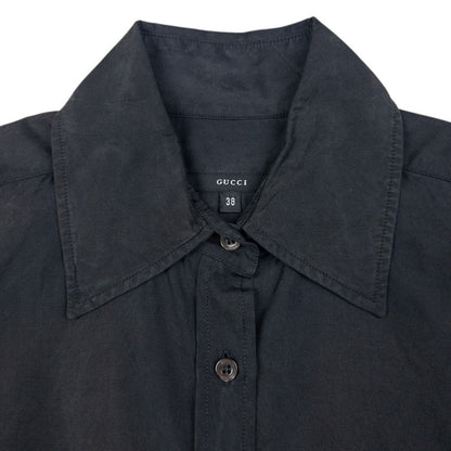Vintage Gucci Long Sleeve Button Up Silk Shirt Size M
