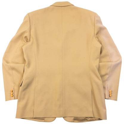 Vintage 90s Versace Istante Jacket & Trousers Suit Set in beige, photo 3