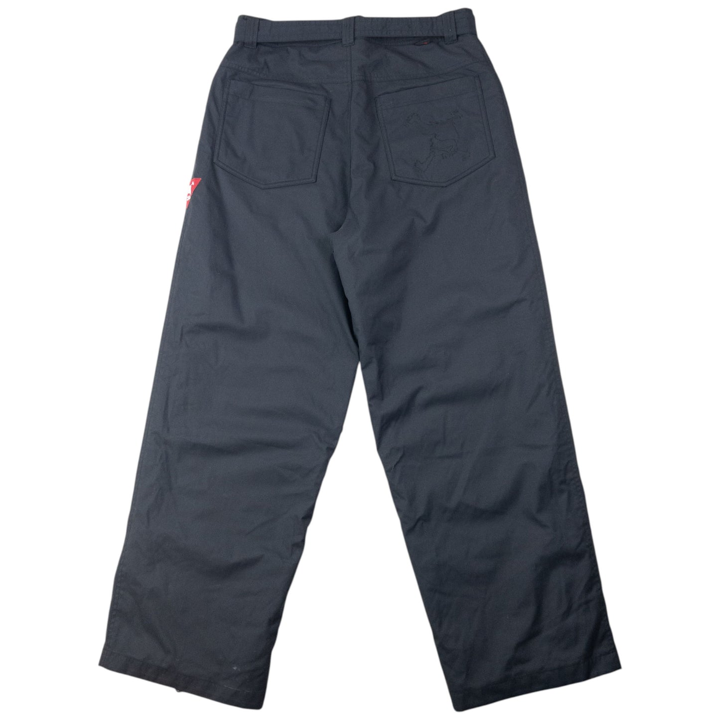 Vintage 90s Oakley Belt Waist Snowboarding Trousers Size L
