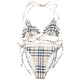 Vintage 2000s Burberry Nova Check Bikini Set Womens Size M