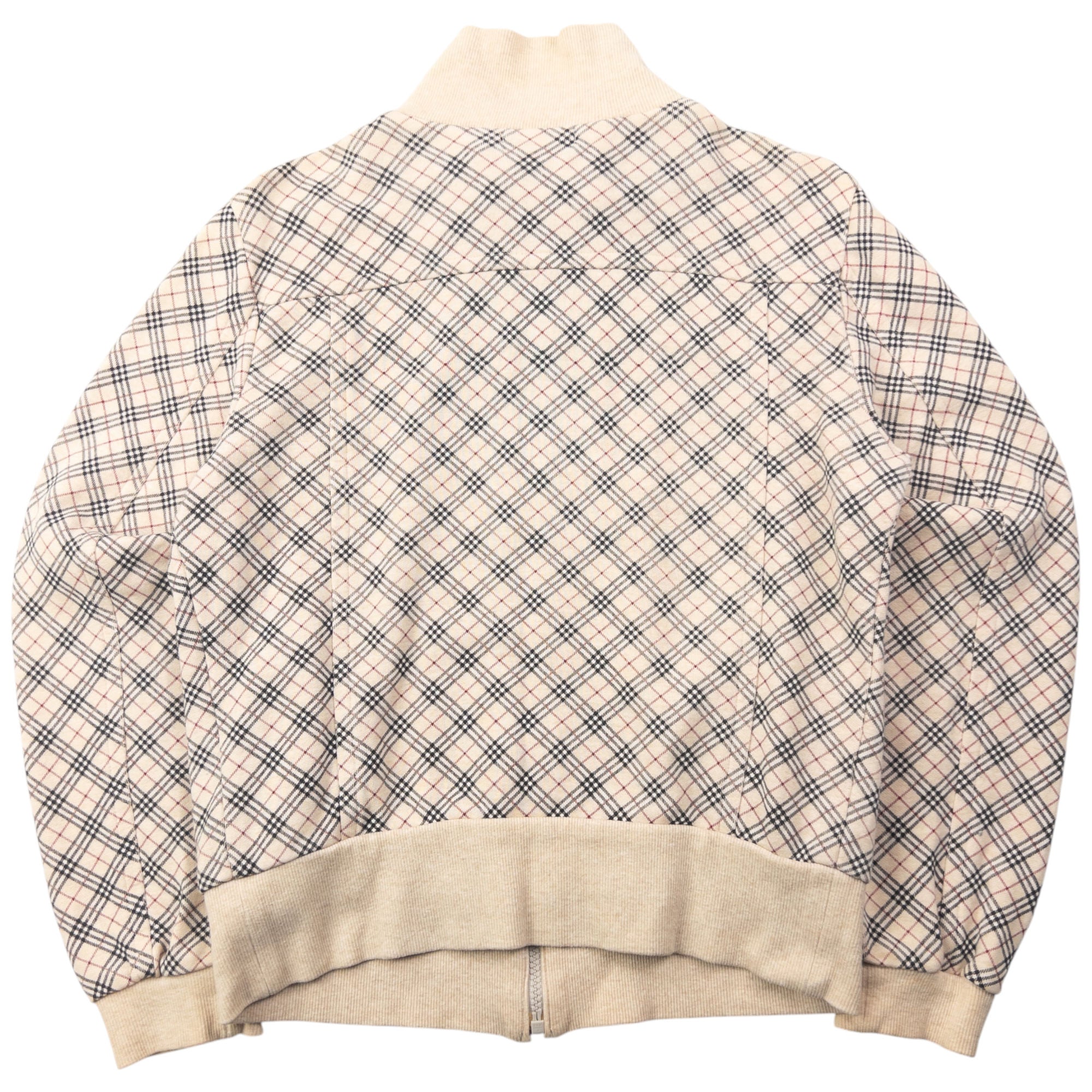 Vintage 2000s Burberry Blue Label Nova Check Zip Up Sweatshirt Womens Size M