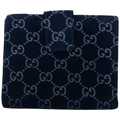 Vintage 2000s Gucci Monogram Suede Wallet