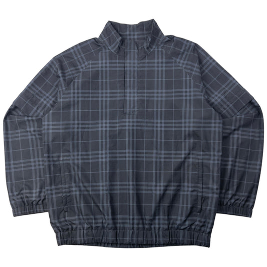 Vintage 2000s Burberry Golf Nova Check Windstopper Zip Off Sleeve Jacket Size L
