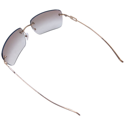 Vintage 2000s Gucci Diamanté Rimless Sunglasses