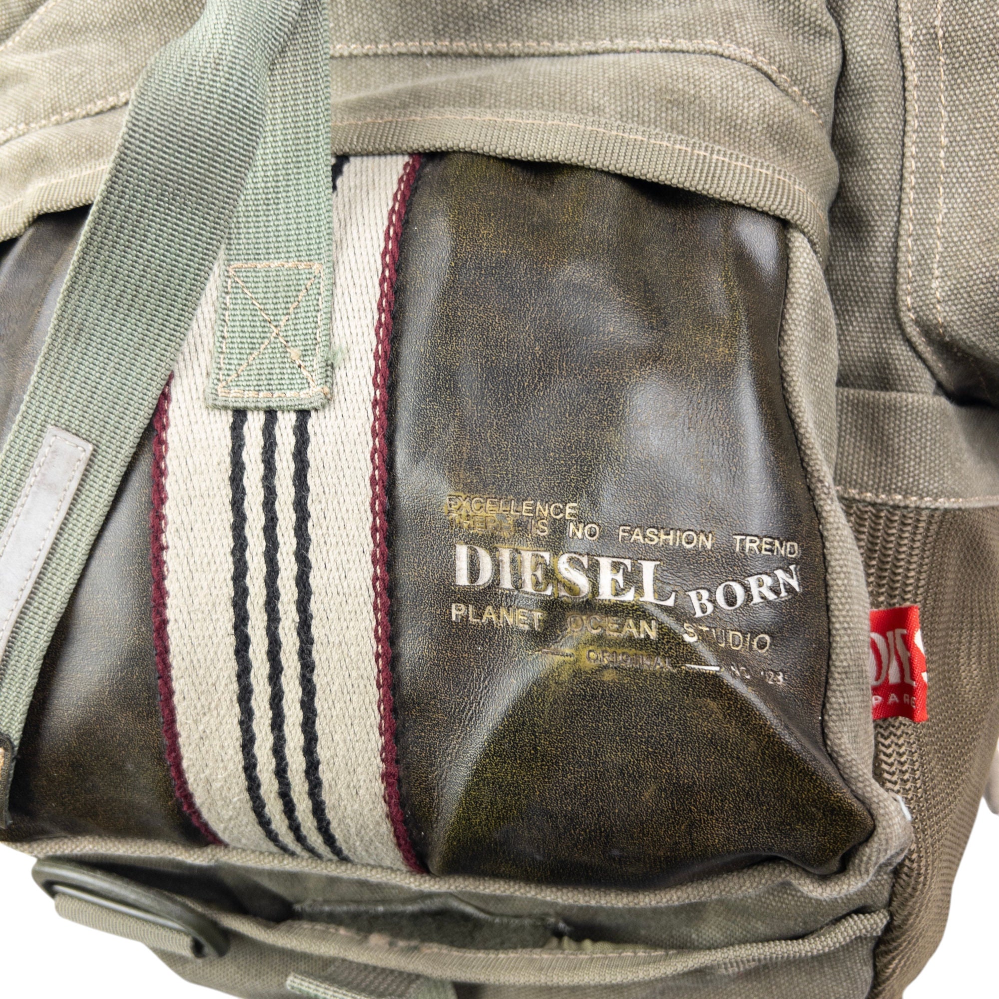 Vintage 2000s Diesel Spare Parts Cargo Backpack