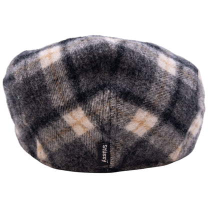 Vintage Stussy Checkered Wool Flat Cap Hat