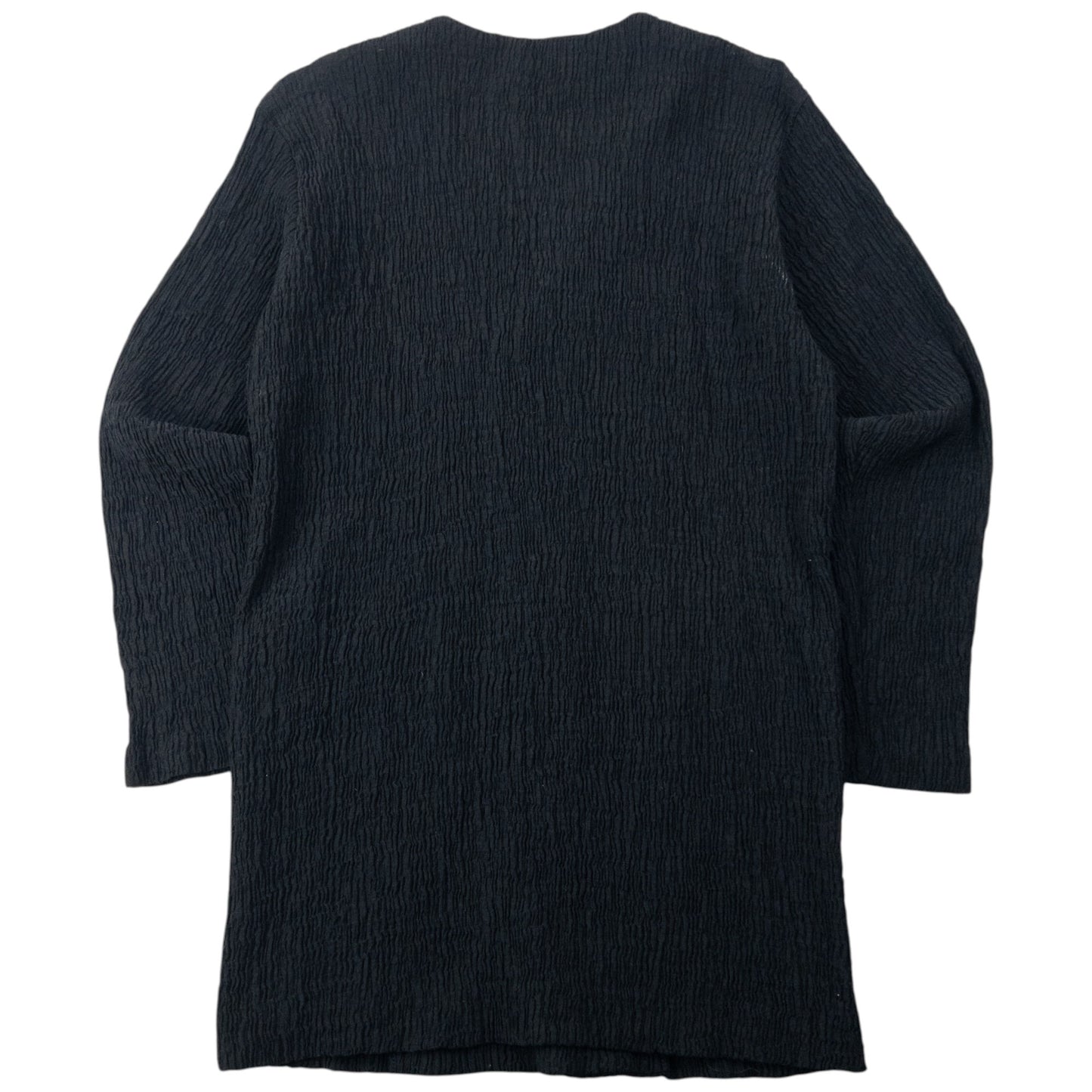 Vintage 90s Plantation By Issey Miyake Crinkle Cardigan Size M