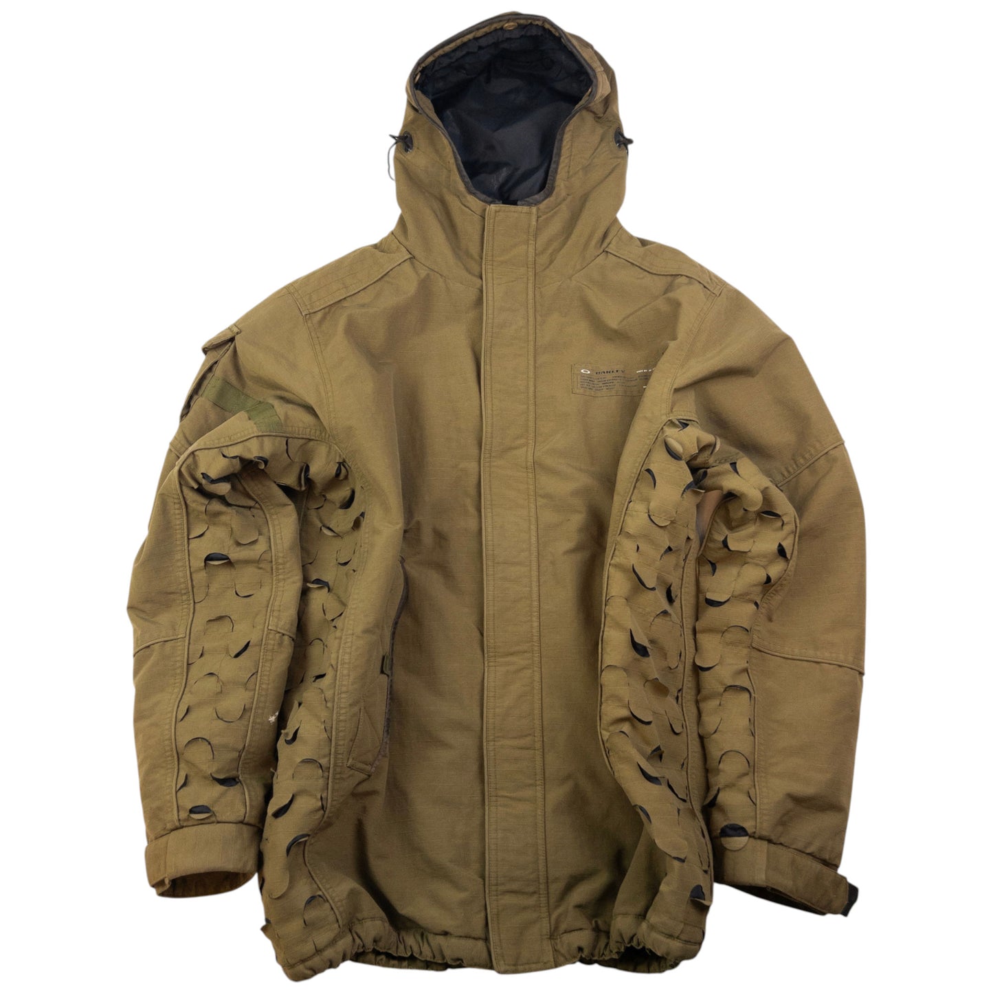 Vintage Oakley Laser-Cut Zip Up Jacket Size L