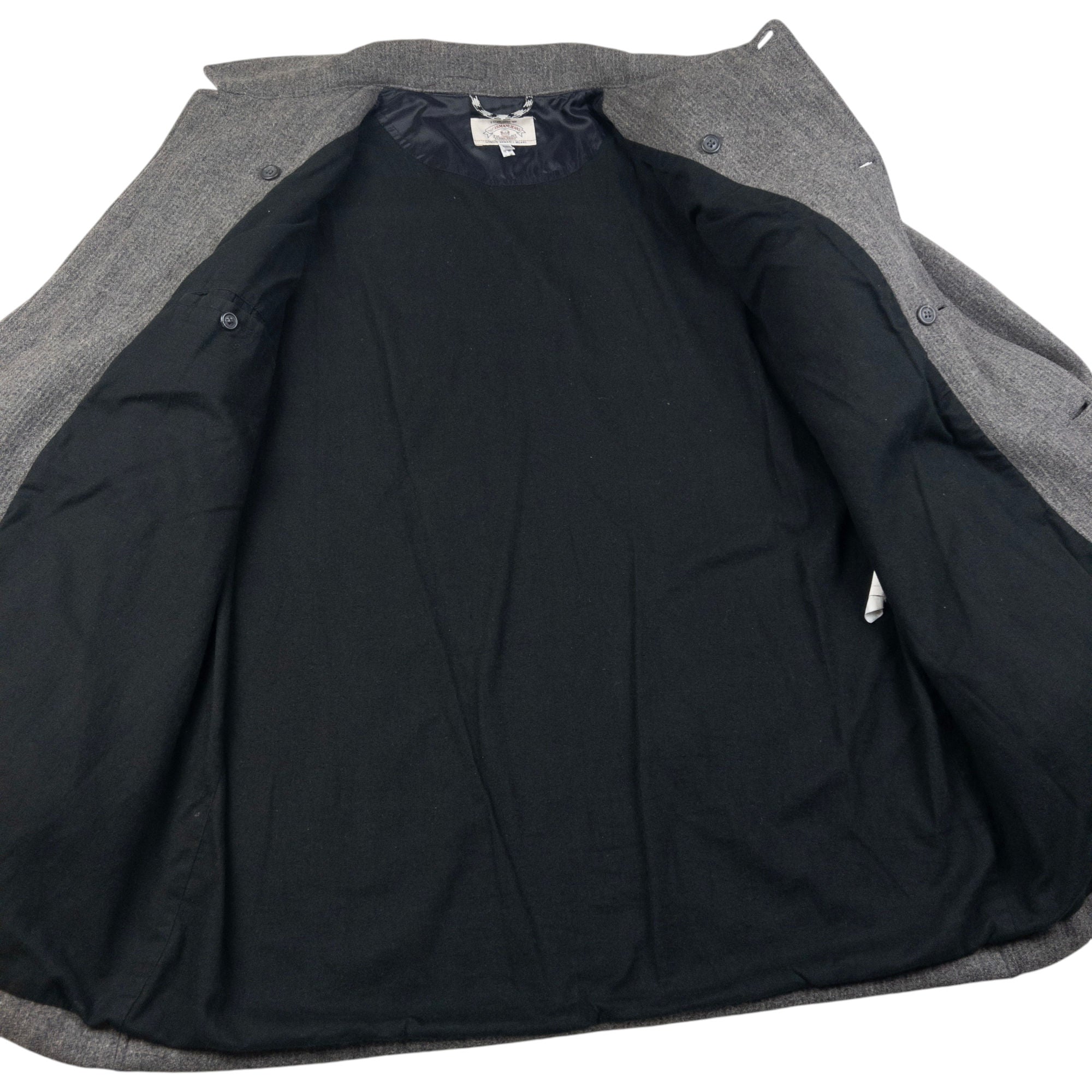 Vintage Armani Jeans Button Up Wool Jacket Size XL