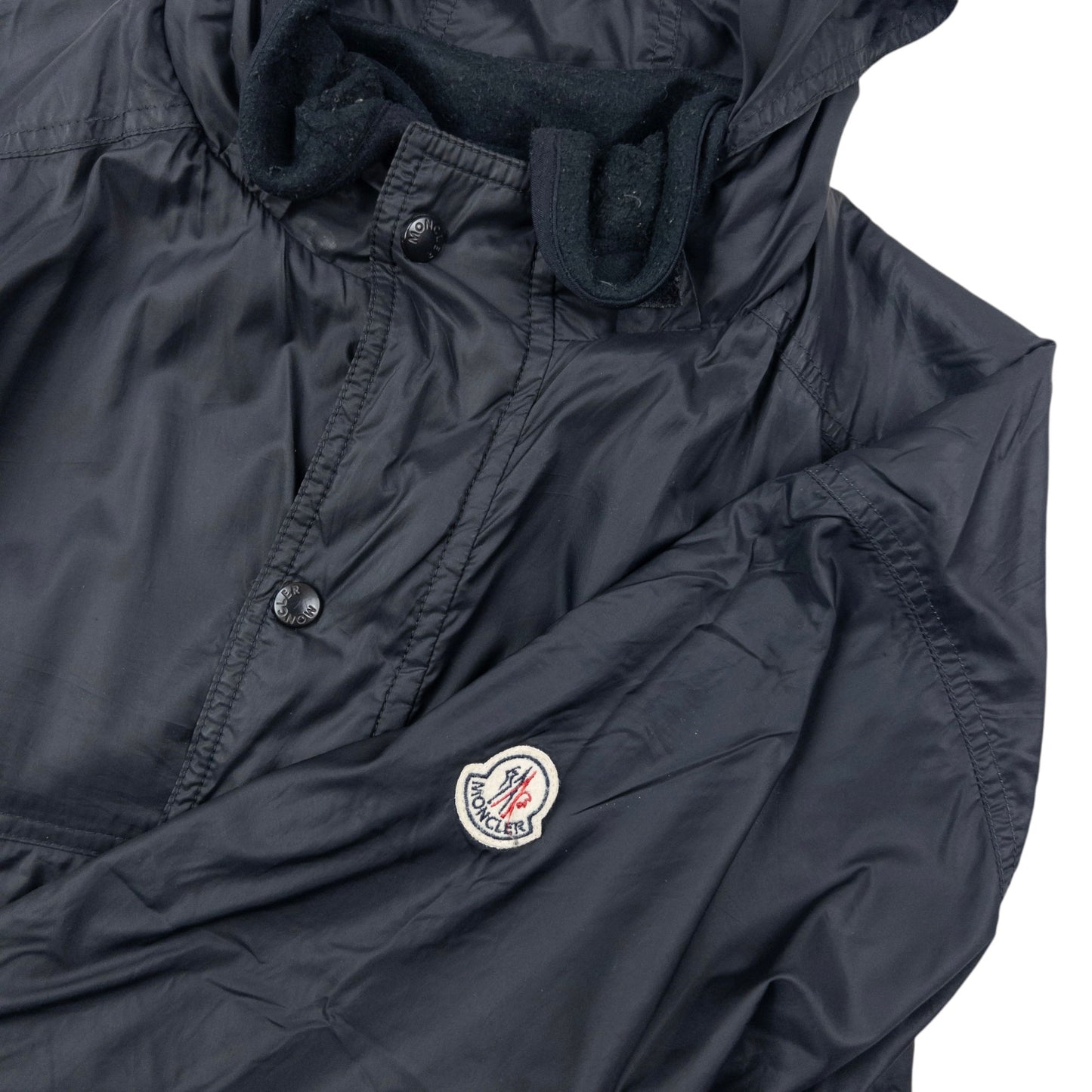 Vintage 90s Moncler Reversible Snap T Fleece Jacket Size L