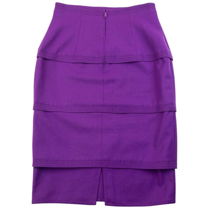 Vintage 90s Gianni Versace Tiered Skirt Womens Size W25