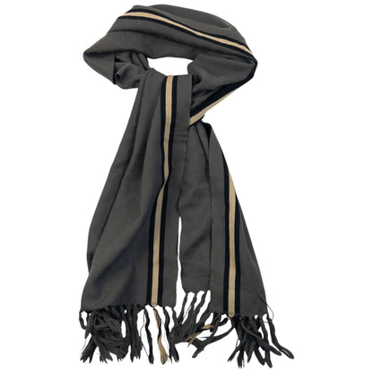 Vintage 2000s Gucci Monogram Wool Tassel Scarf