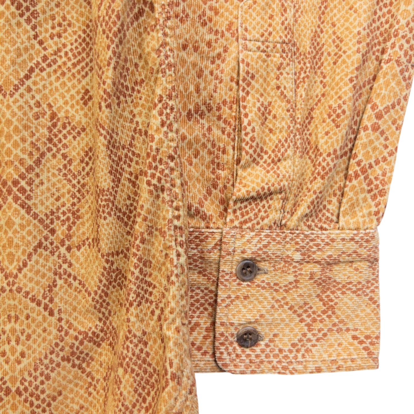 Vintage 2000s Yohji Yamamoto A.A.R Snake Print Long Sleeve Button Up Shirt Size S