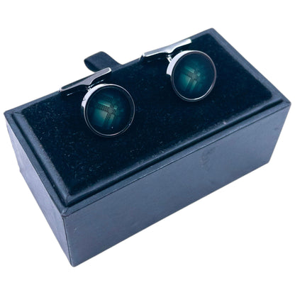 Vintage 2000s Burberry Nova Check Cuff Links