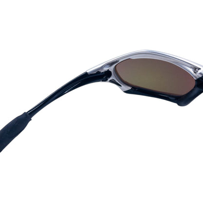 Vintage 2003 Oakley Splice Polished Black Fire Iridium Sunglasses