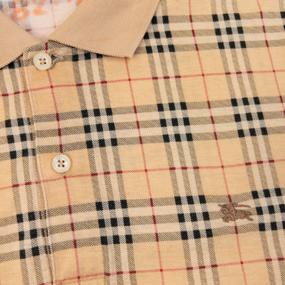 Vintage 2000s Burberry Nova Check Polo Shirt Size M