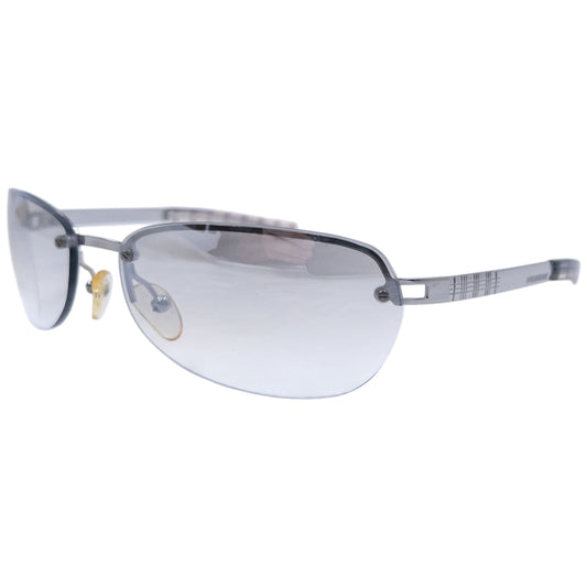 Vintage 2000s Burberry Nova Check Rimless Sunglasses