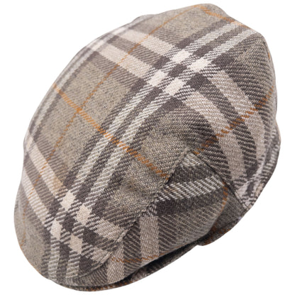 Vintage Burberry Nova Check Wool Flat-Cap Hat Size S
