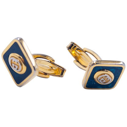 Vintage 80s Gucci Marble Pattern Cufflinks