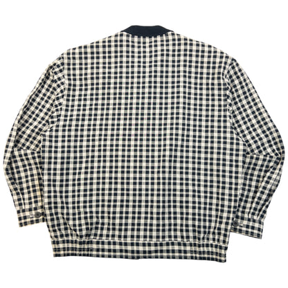 Vintage 90s YSL Yves Saint Laurent Checkered Harrington Jacket Size M