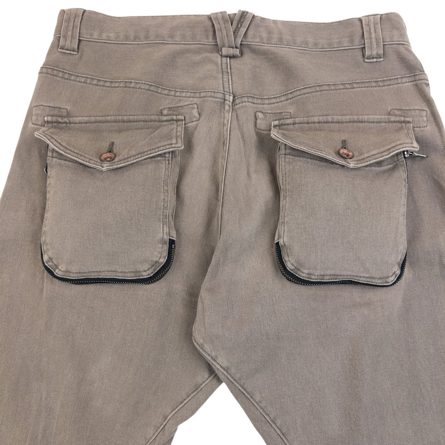 Vintage 2000s PPFM Curved Stacked Leg Denim Jeans Size W33