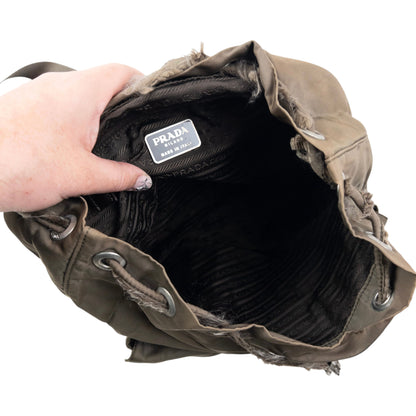 Vintage 2000s Prada Cargo Bucket Backpack