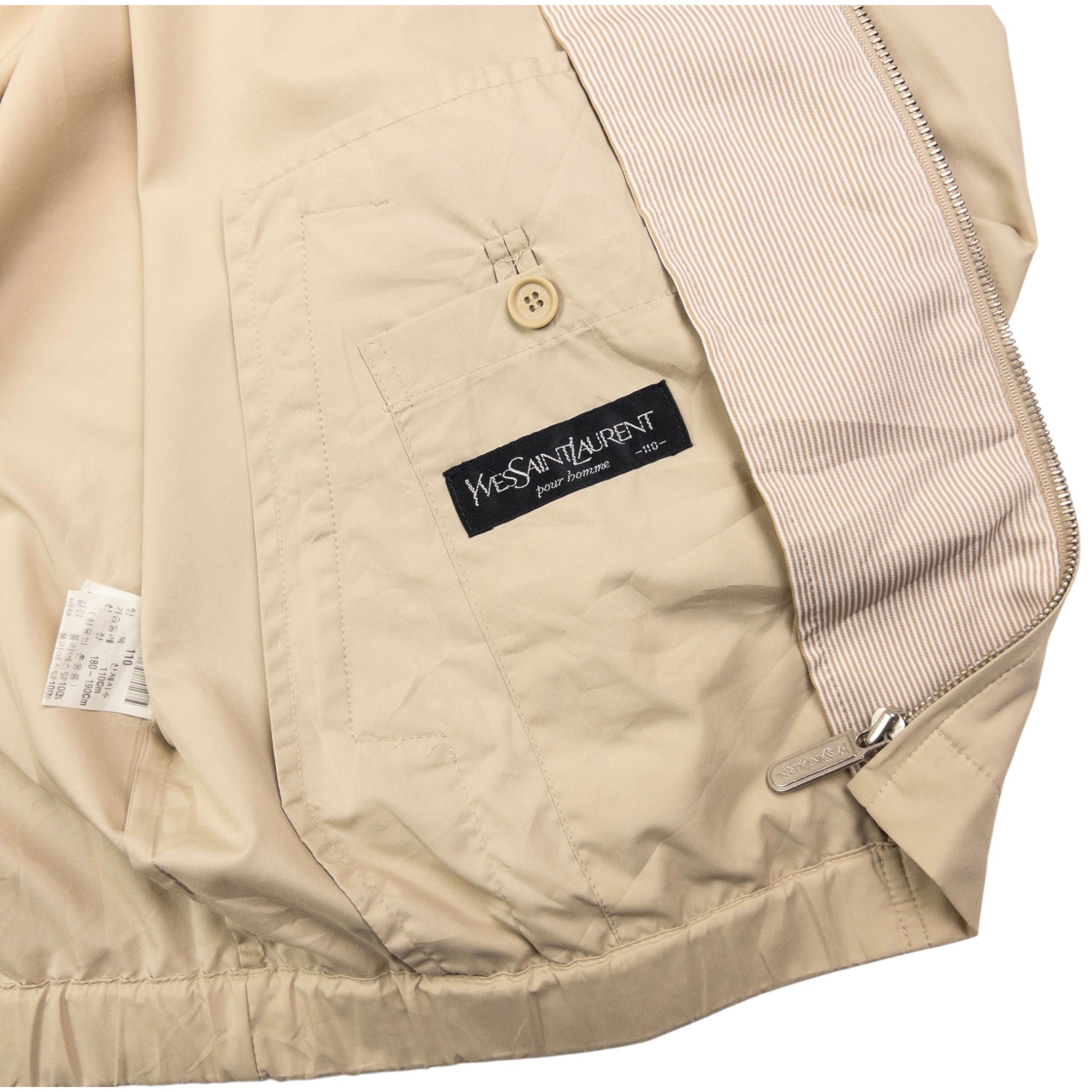 Vintage YSL Yves Saint Laurent Harrington Jacket Size L
