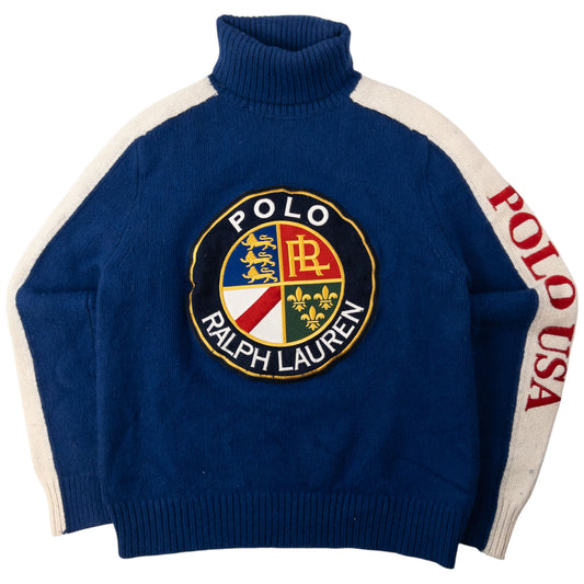 Vintage Polo Ralph Lauren USA Embroidered Knit Jumper Size S