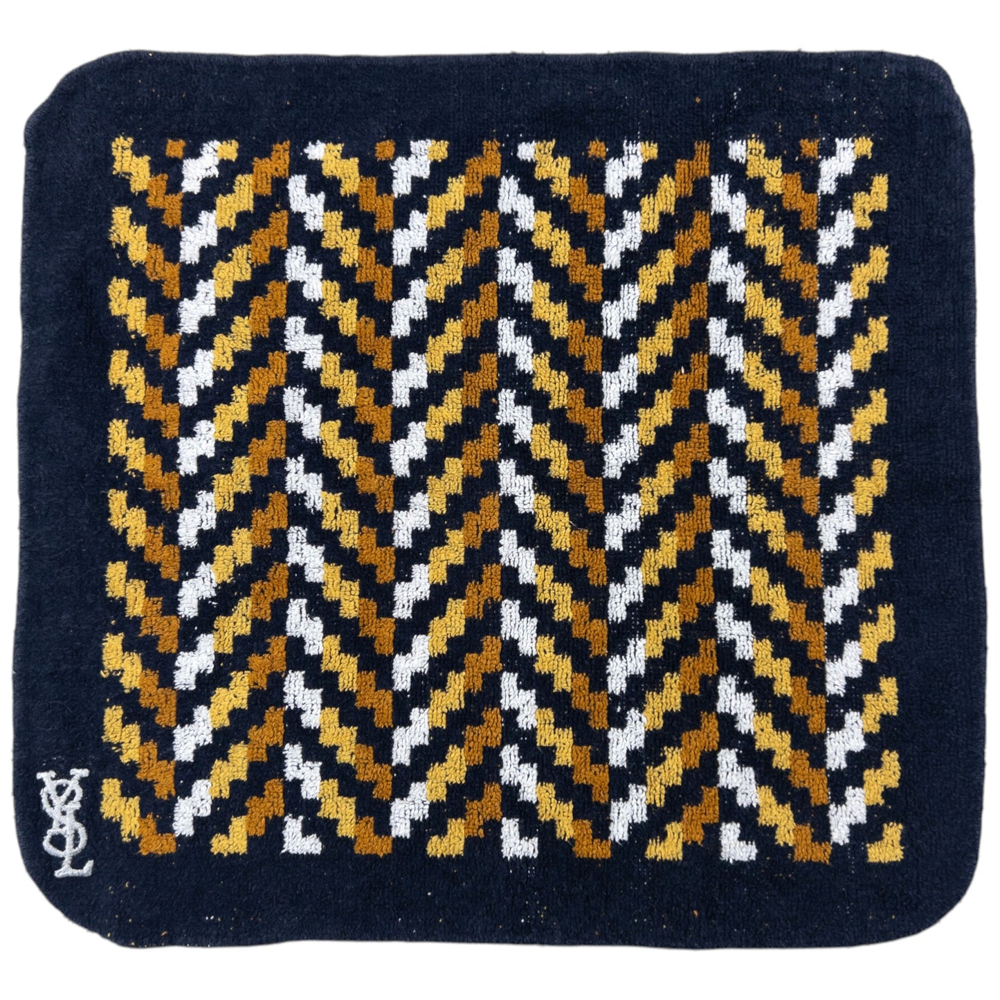 Vintage YSL Yves Saint Laurent Chevron Flannel Towel