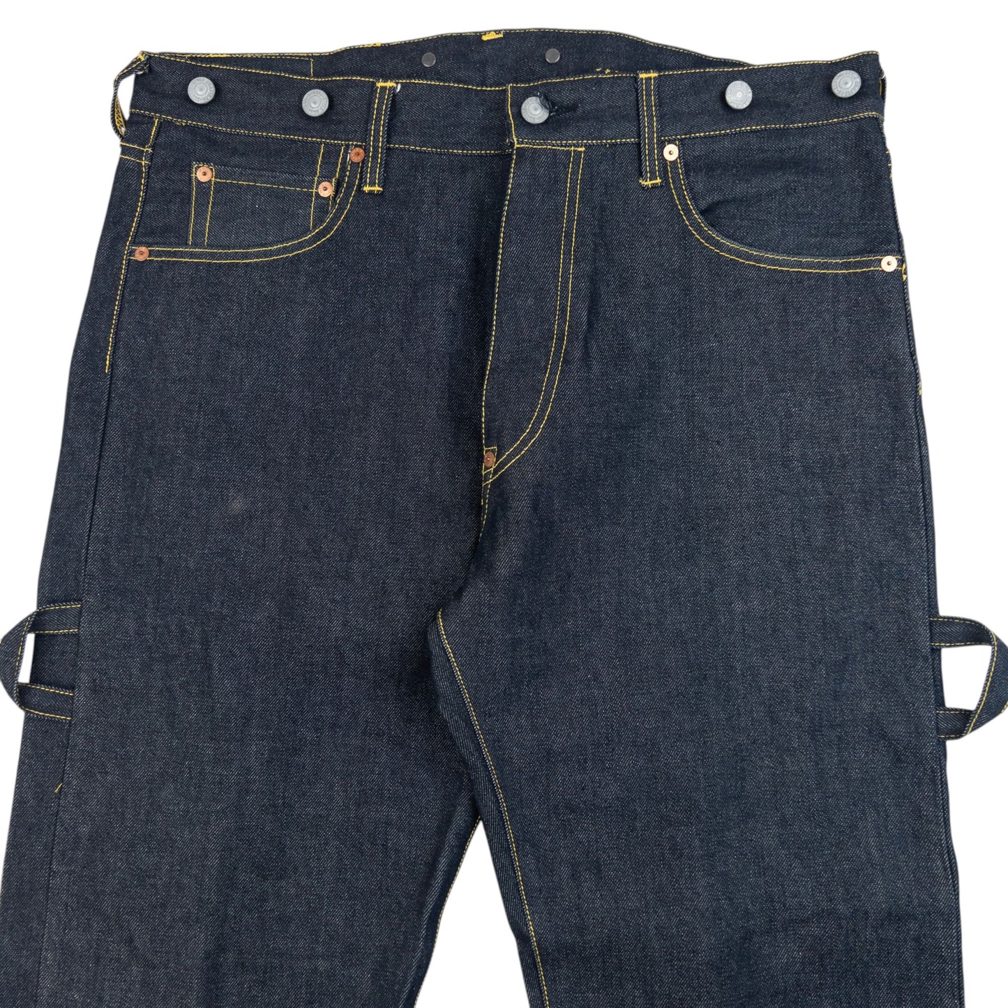 Vintage 2000s Evisu Gull Symbol Bondage Zip Japanese Denim Jeans Size W36
