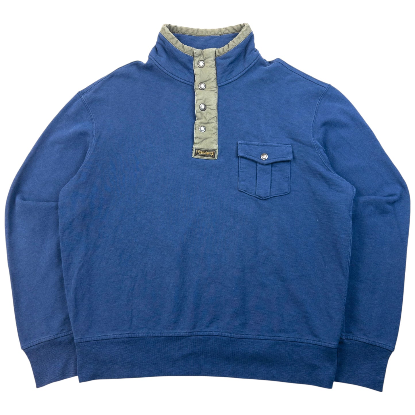 Vintage 2000s Polo Ralph Lauren Snap T Q Zip Sweatshirt Size XL