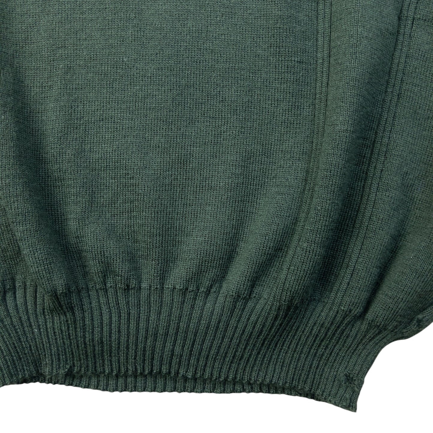 Vintage 90s Burberry Suede Patch Wool Jumper Size S
