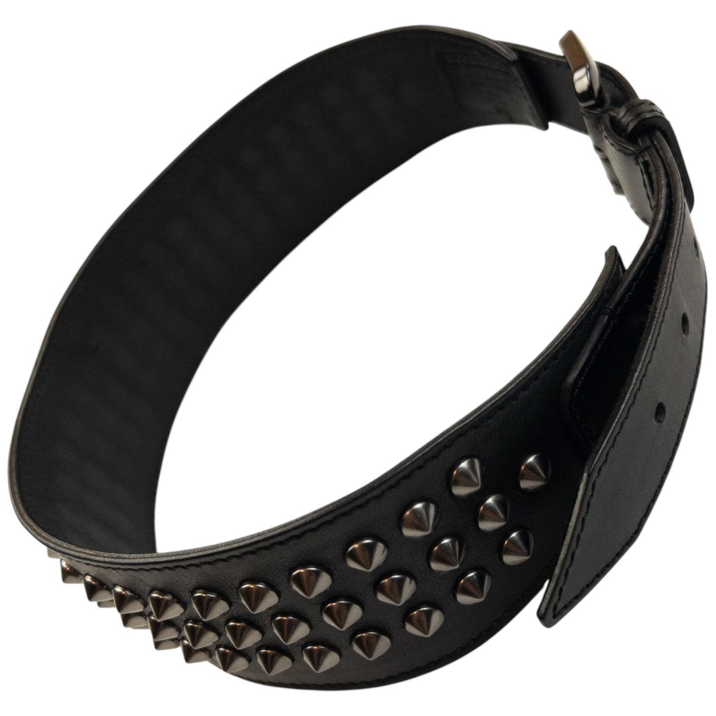 Vintage 2000s Burberry Studded Leather Belt Size S