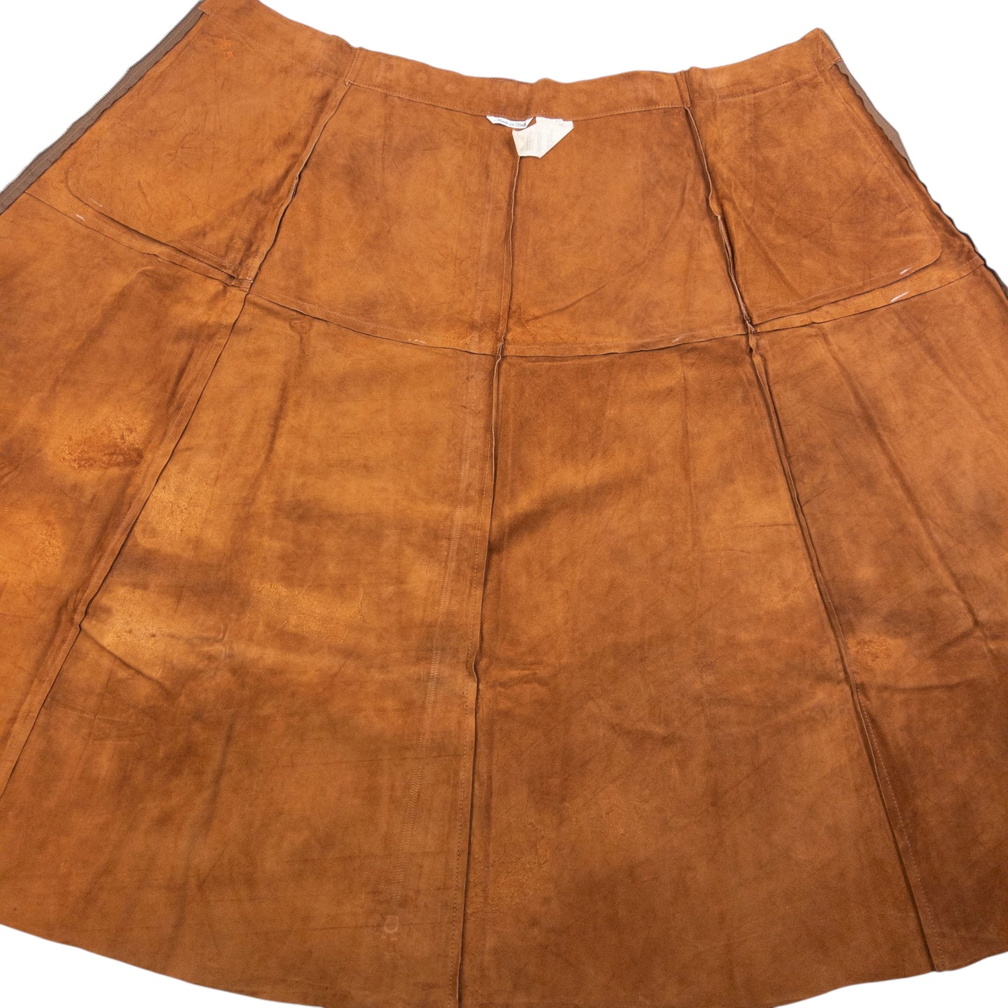 Vintage 90s CP Company Suede Full Zip Maxi Skirt Womens Size W28
