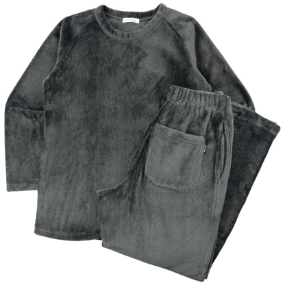 Vintage 90s Yohji Yamamoto Fleece Pyjama Sweatshirt & Joggers Set Size S