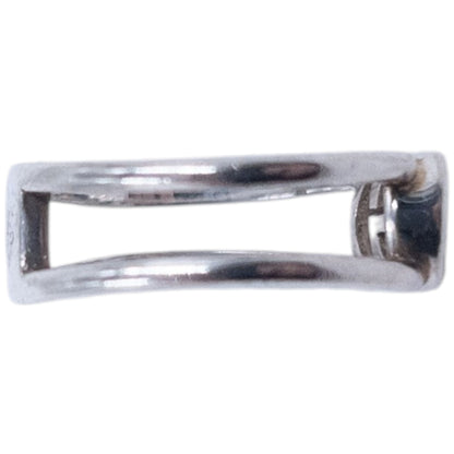 Vintage 2000s Gucci Silver Logo Ring