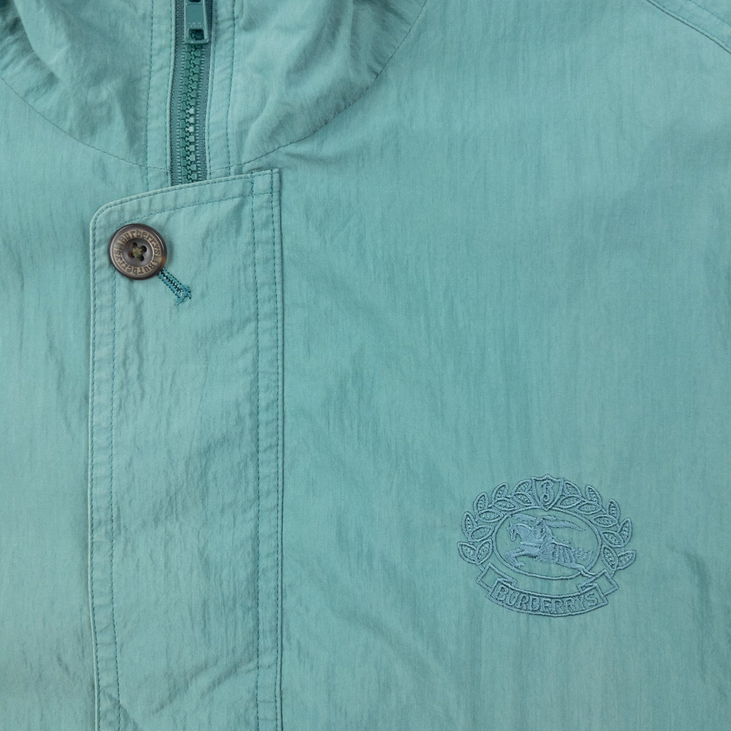 Vintage 80s Burberry Lightweight Zip Up Jacket Size M