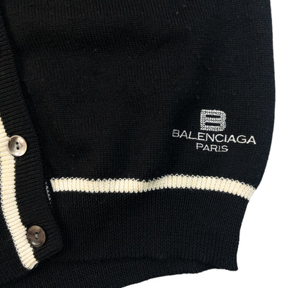 Vintage 90s Balenciaga Golf Button Up Sweater Vest Womens Size M