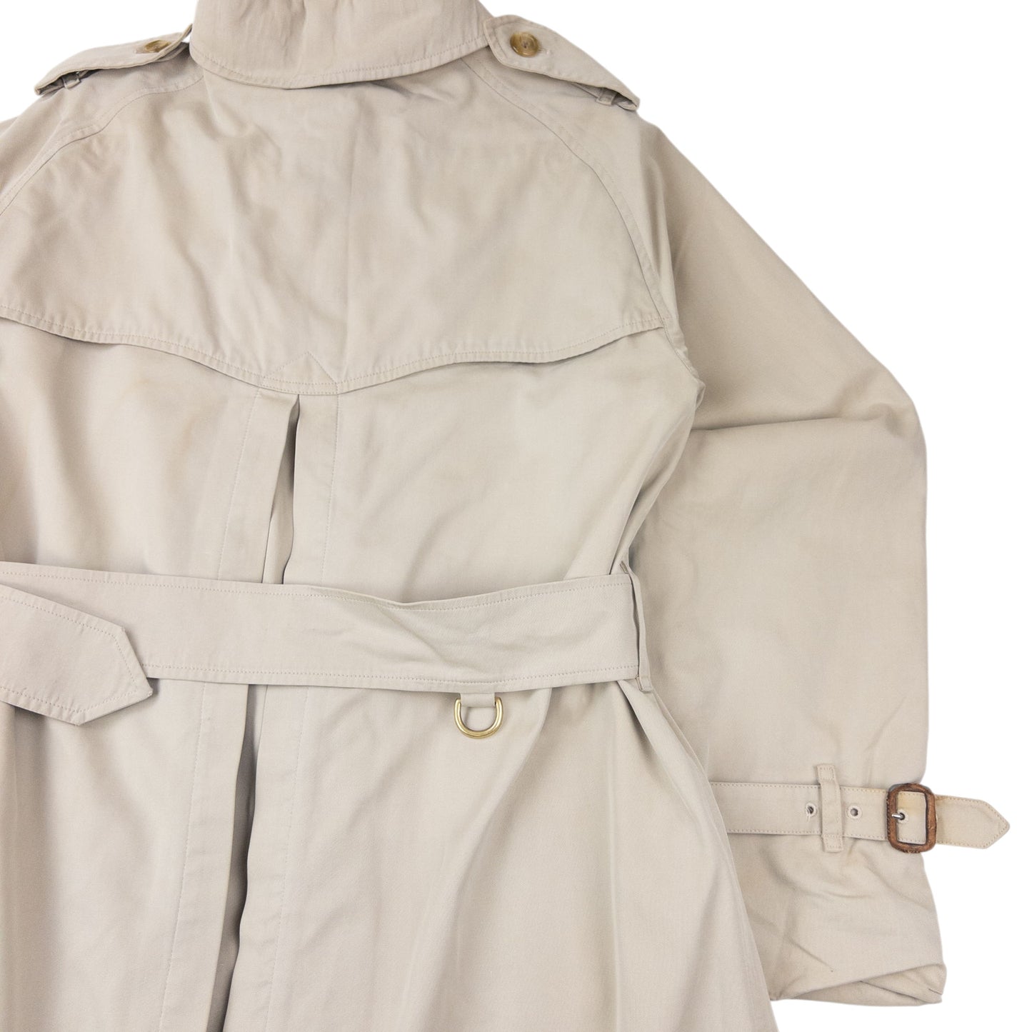 Vintage 90s Burberry Nova Check Lined Belted Trench Coat Womens Size XL