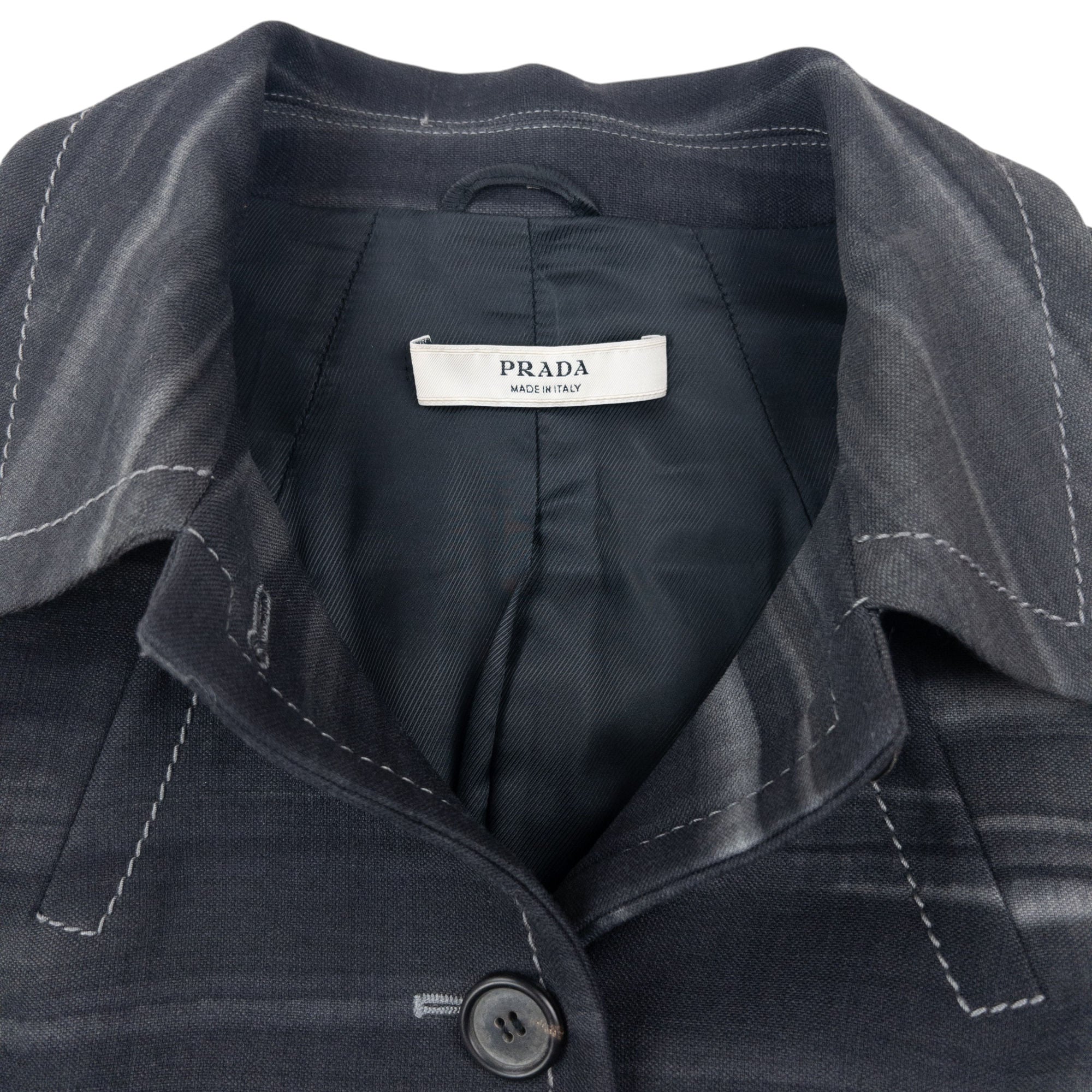 Vintage 2004 Prada Pattern Button Up Jacket Womens Size S