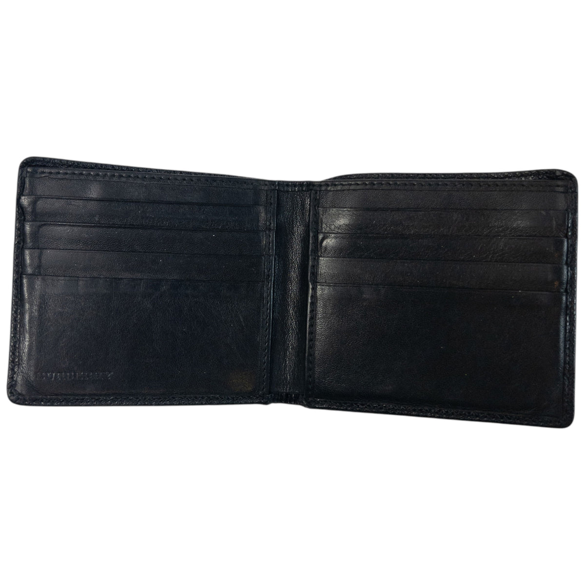 Vintage 2000s Burberry Studded Leather Wallet